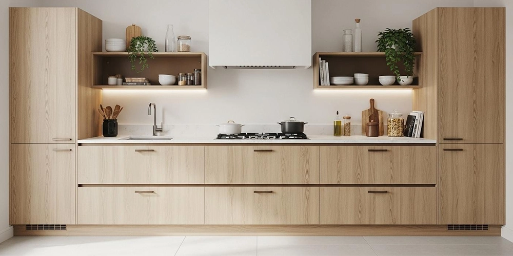 cuisine ikea en chêne naturel