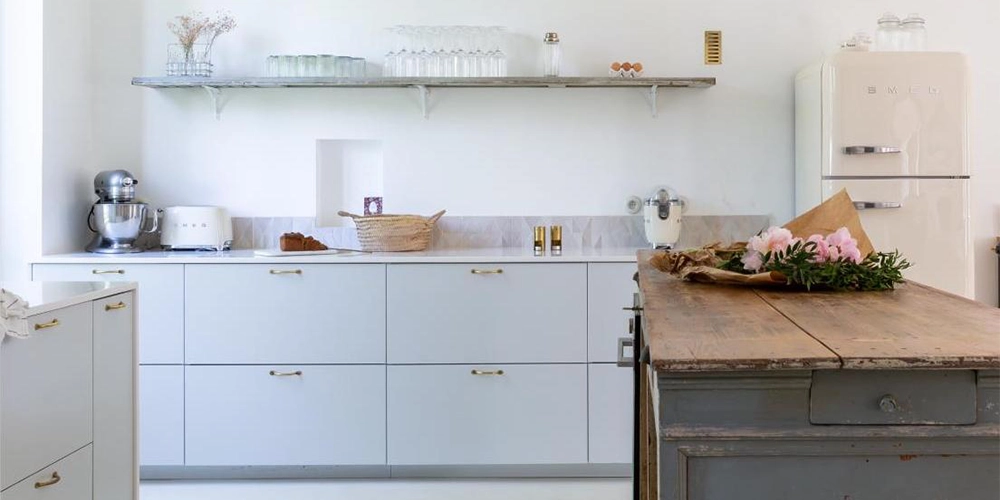 Cuisine ikea haut de gamme façades bleu