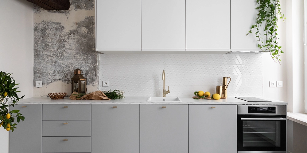 cuisine ikea façades grises