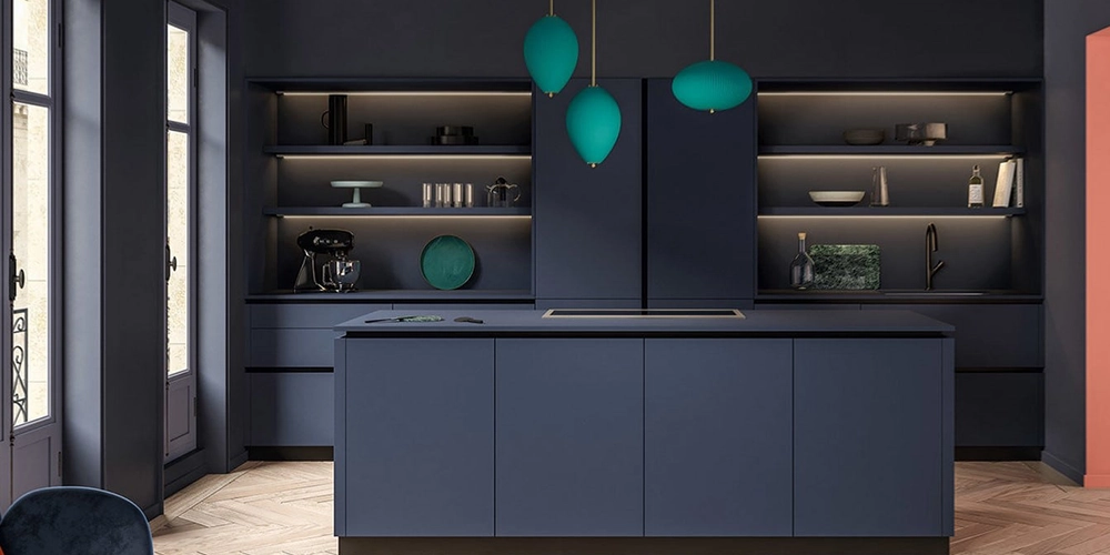 cuisine contemporaine mobalpa bleu