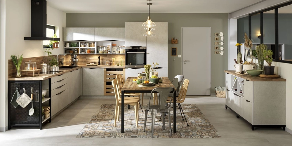 cuisine schmidt blanc et chene style scandinave