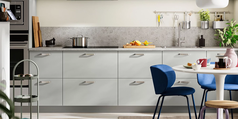 Cuisine ikea metod gris clair