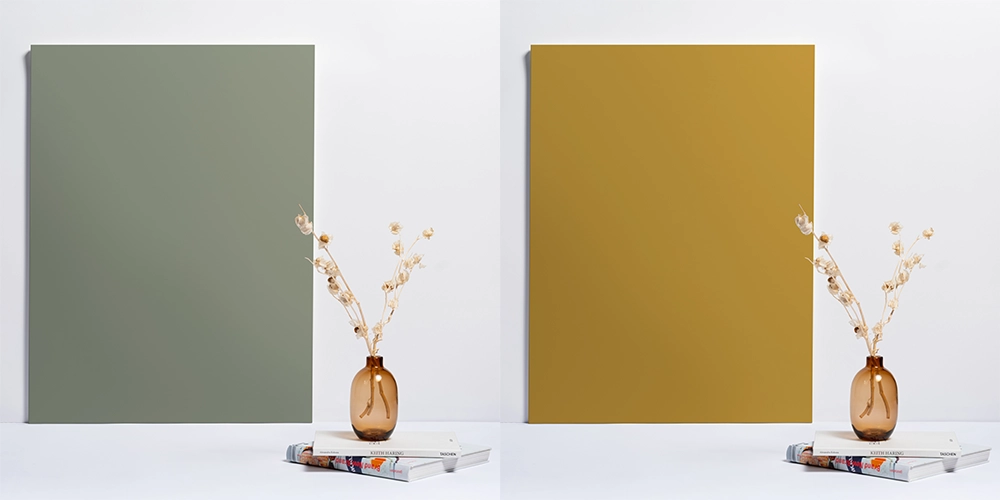 coloris miel et olive façade PAO